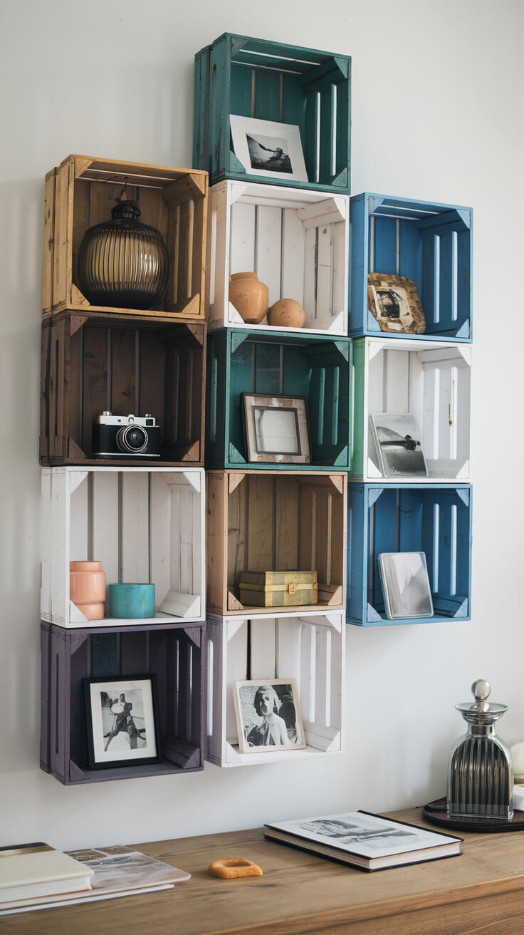 A stack of wooden crates - Cordoba decor