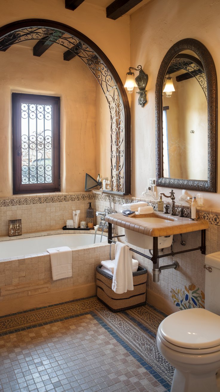 Mediterranean bathroom - cordoba decor