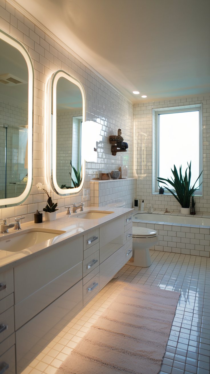 White modern bathroom - cordoba decor