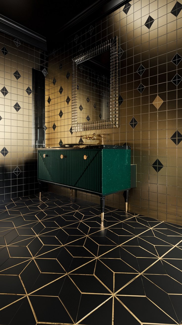 a-black-and-gold-bathroom-cordobadecor