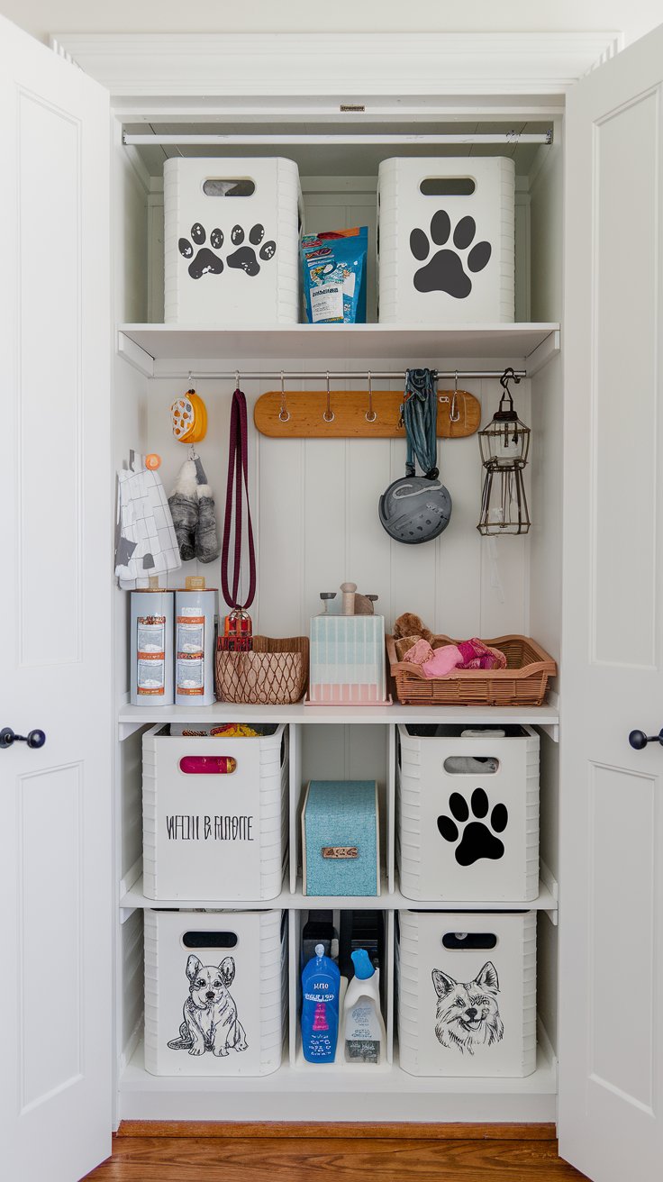 Pet Supplies Station with crates - cordoba decor