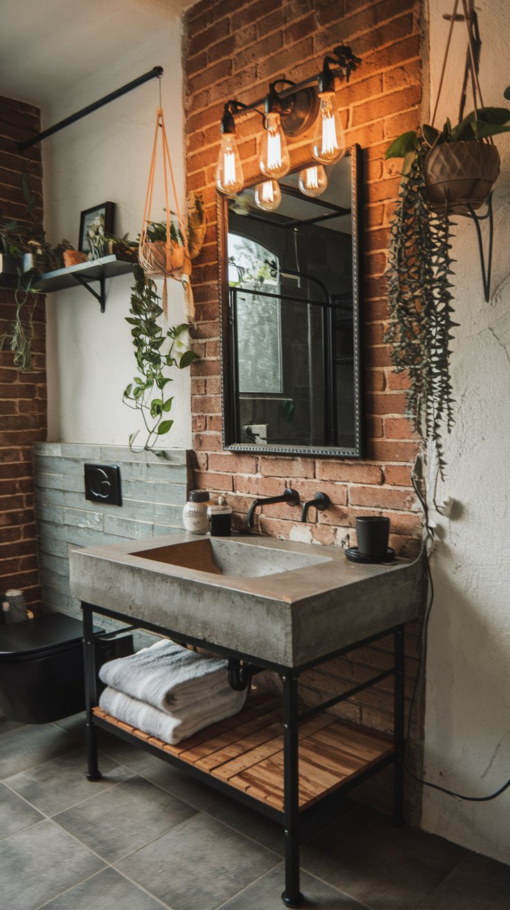 Industrial Edge bathroom -cordoba decor
