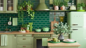 Green kitchen decoration - cordoba decor