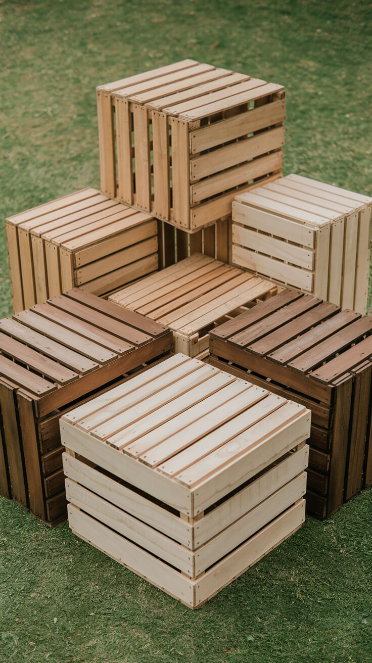 some crates on top each other - cordoba decor