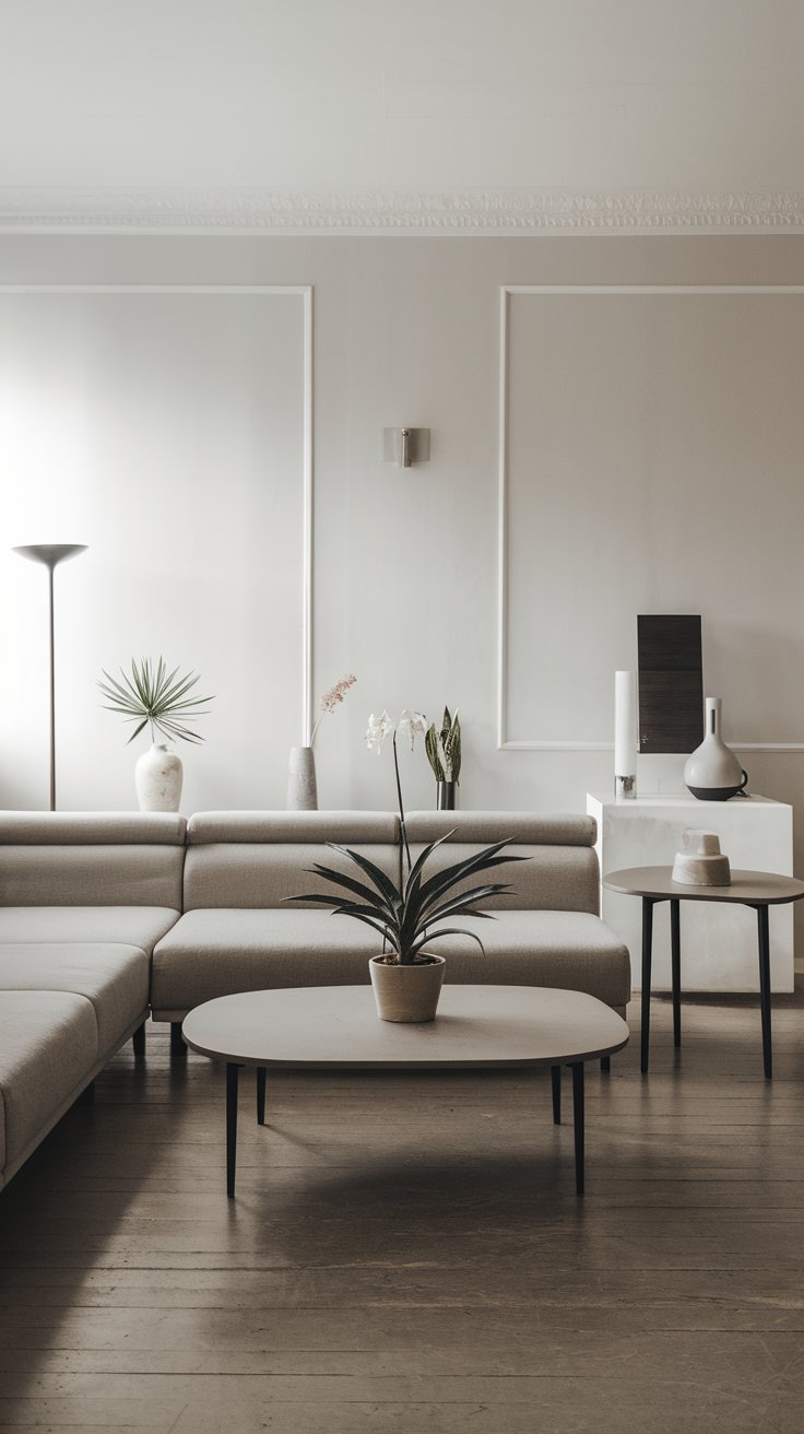 minimal living room - cordoba decor